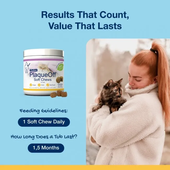 ProDen PlaqueOff SOFT CHEWS per gatti